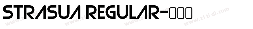 Strasua Regular字体转换